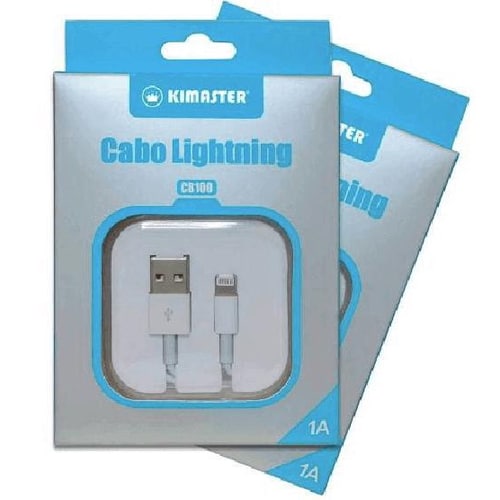 Cabo Lightining Premium - Kimaster (CB100) (1) Cabo Lightning Premium - Kimaster (CB100) Certificado ANATEL