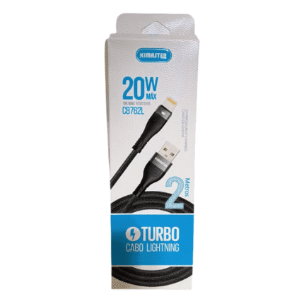 Cabo Lightning de 2m com carregamento rápido – Kimaster (CB762L)