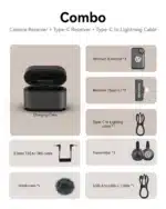 Microfone de lapela sem fio Hollyland Lark M2s (combo) - Imagem 4