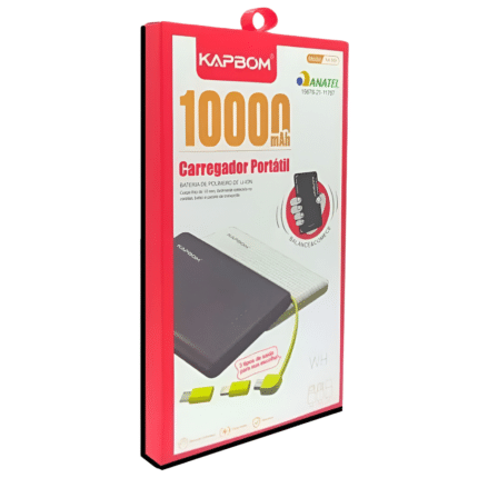 Carregador Portátil 10000mAh Kapbom